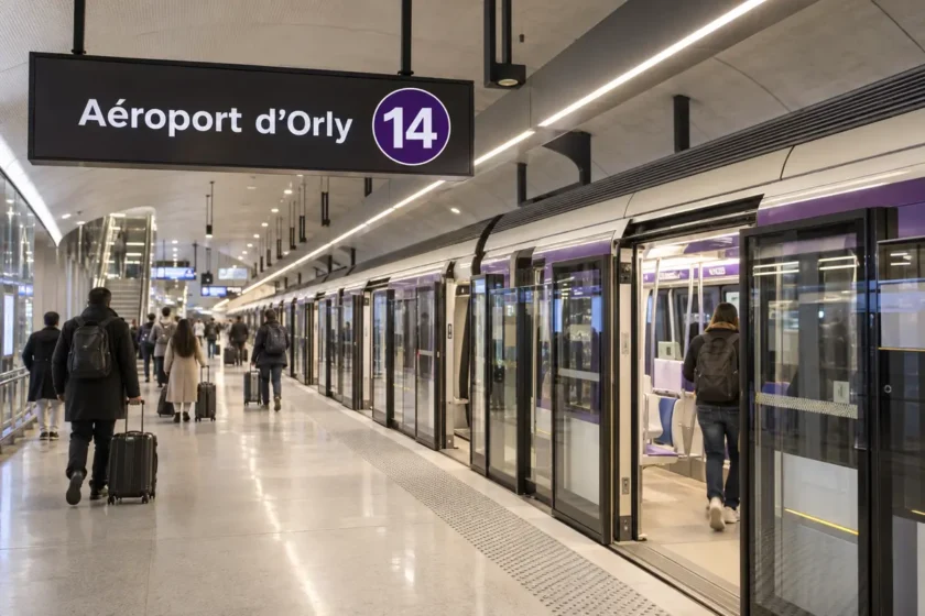  Estação Aéroport d'Orly da Linha 14 do metrô de Paris