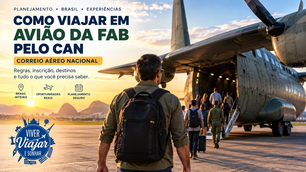 Como viajar em avião da FAB pelo Correio Aéreo Nacional (CAN)