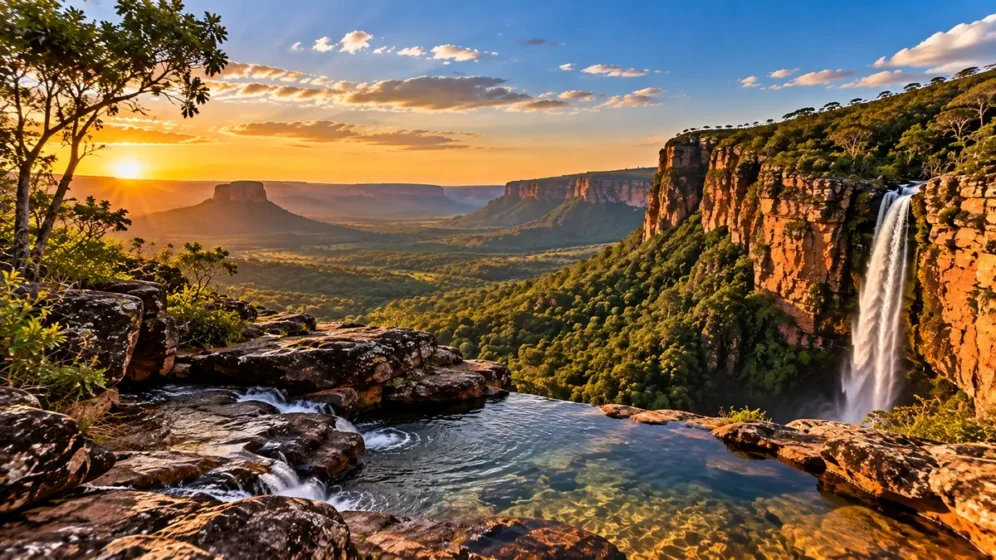 Cachoeira na Chapada das Mesas no Maranhão