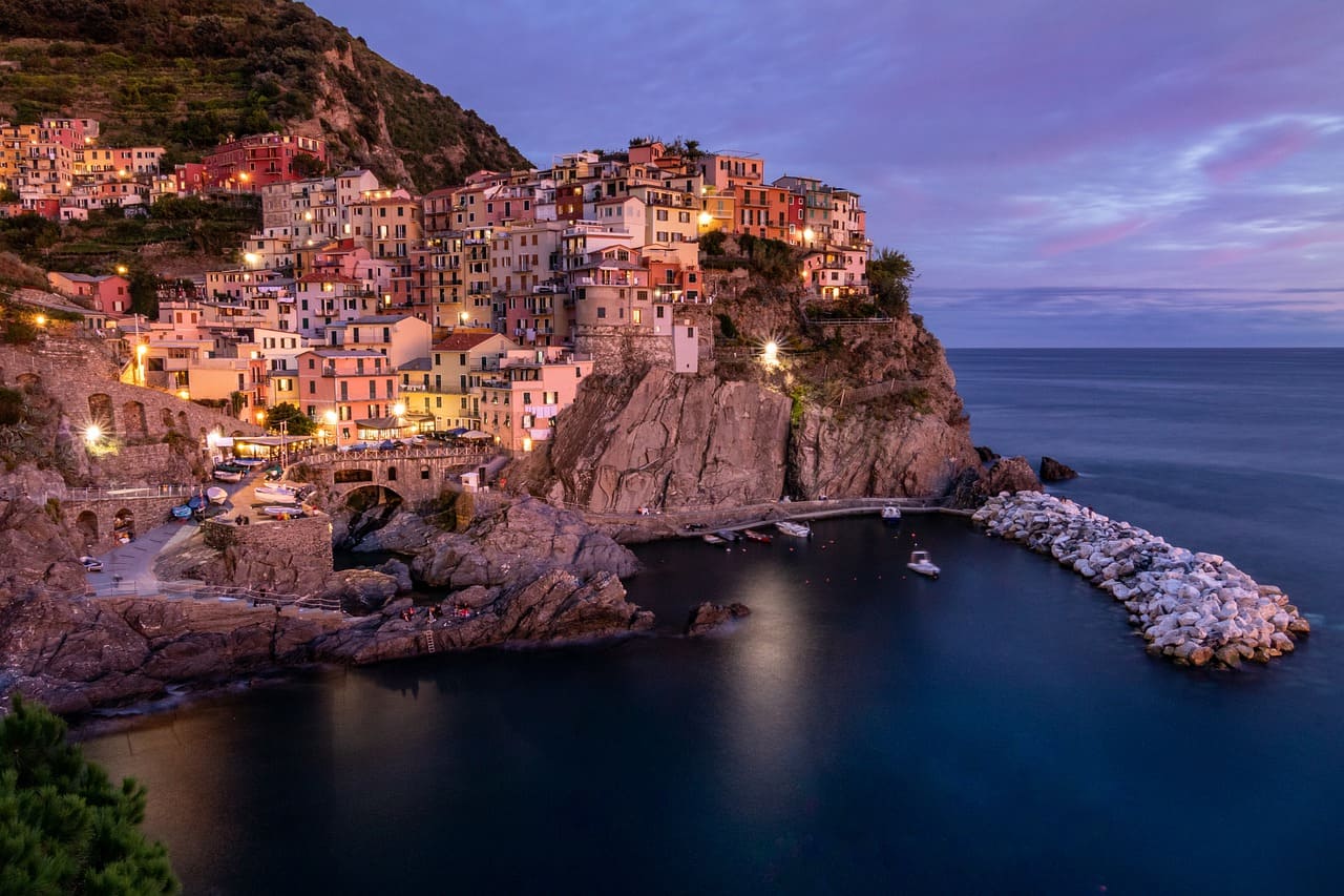 Roteiro Itália 10 dias - Por do sol em Manarola - Cinque Terre