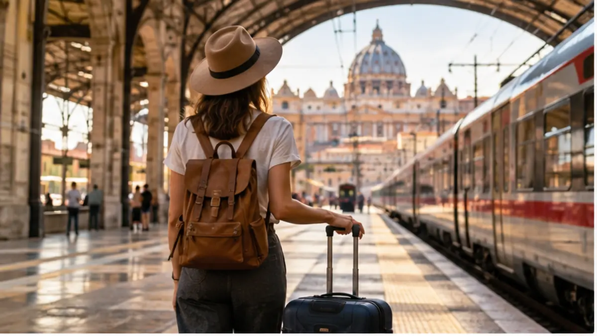 Viagem de trem em roteiro econômico pela Itália