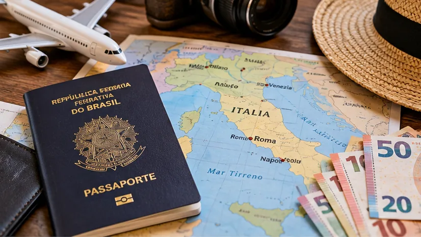 Planejamento de gastos em uma viagem à Itália