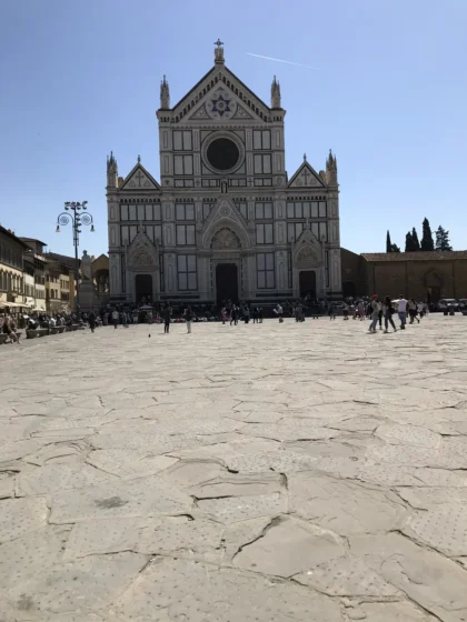Basílica de Santa Croce no centro histórico de Florença