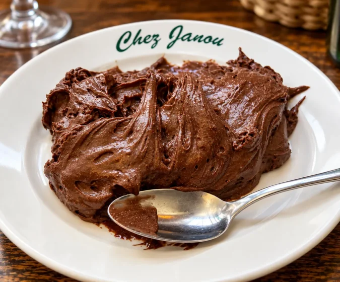 Mousse de chocolate Chez Janou Paris Marais