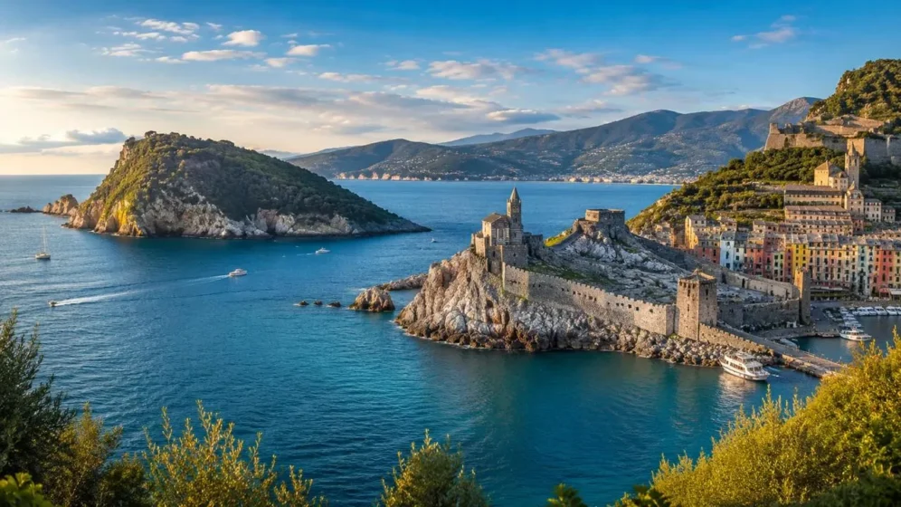 Vista do Golfo dos Poetas em Portovenere, Ligúria